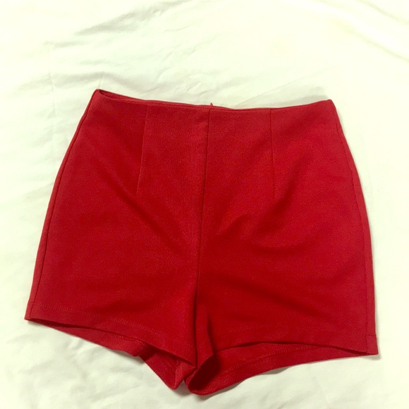 Forever 21 Pants - High rise red shorts forever 21